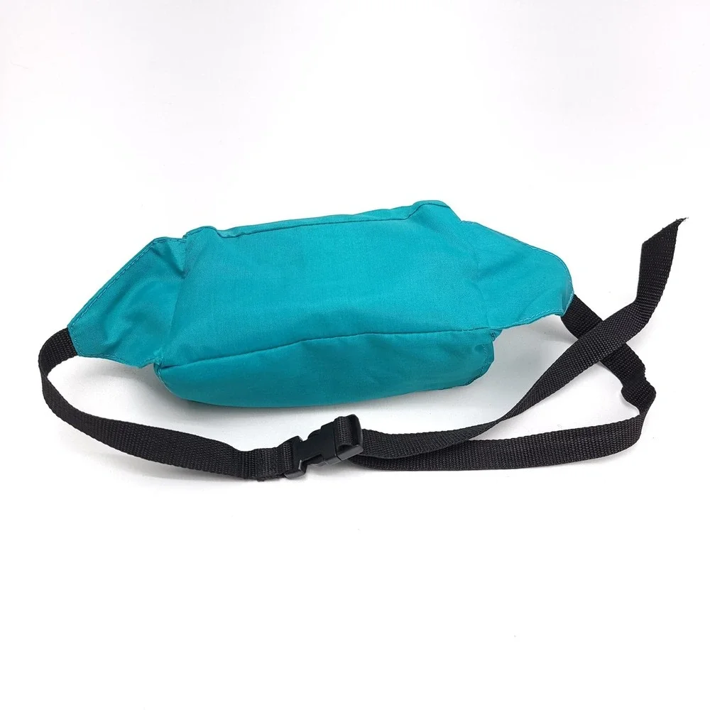 Vintage Academy Broadway Hip Pocket‎ Fanny Pack Teal Green Black Retro 70's Y2K